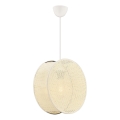 Hanglamp met kabel BIG DRUM 1xE27/60W/230V crème