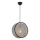 Hanglamp met kabel BIG DRUM 1xE27/60W/230V grijs/zwart