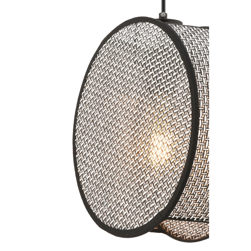 Hanglamp met kabel BIG DRUM 1xE27/60W/230V grijs/zwart