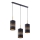 Hanglamp met kabel BOGART 3xE27/15W/230V zwart/goud