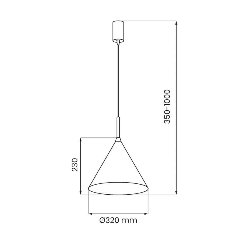 Hanglamp met kabel CAPITAL 1xGX53/15W/230V Ø 32 cm groen