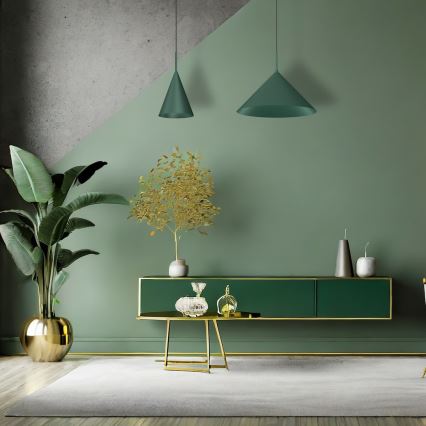 Hanglamp met kabel CAPITAL 1xGX53/15W/230V Ø 46 cm groen