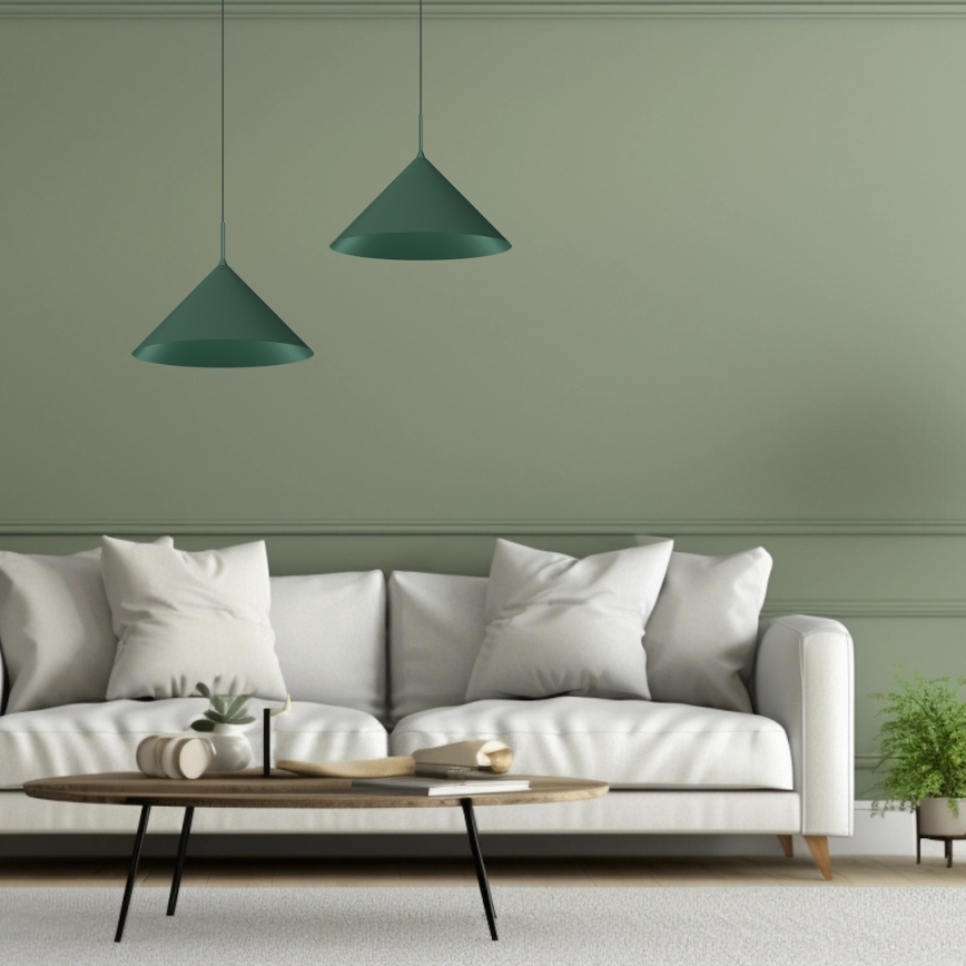 Hanglamp met kabel CAPITAL 1xGX53/15W/230V Ø 46 cm groen