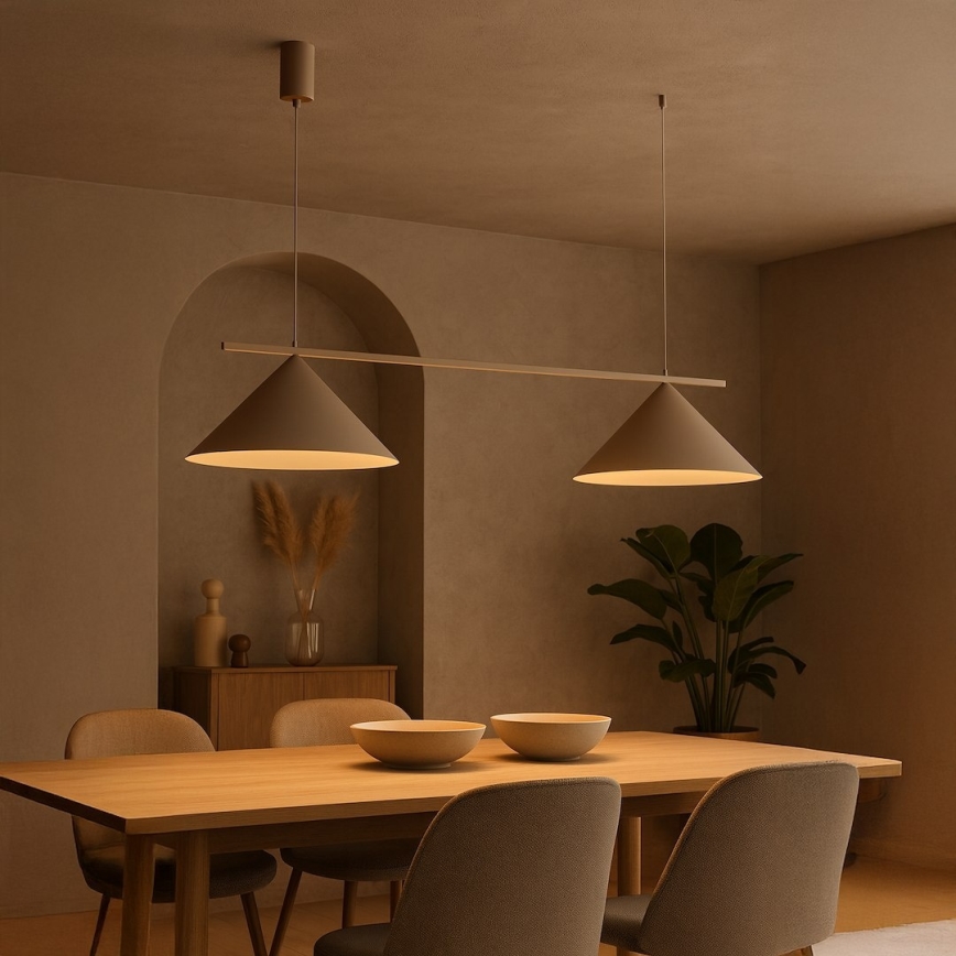 Hanglamp met kabel CAPITAL, 2x GX53/15W/230V, beige