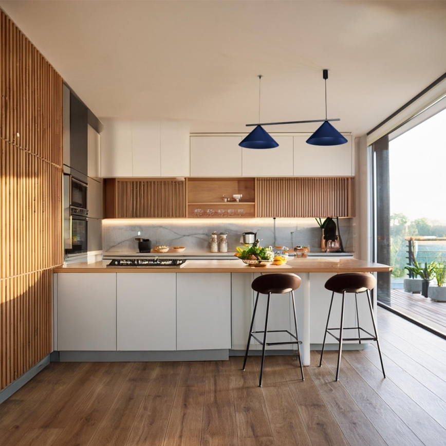 Hanglamp met kabel CAPITAL 2xGX53/15W/230V blauw