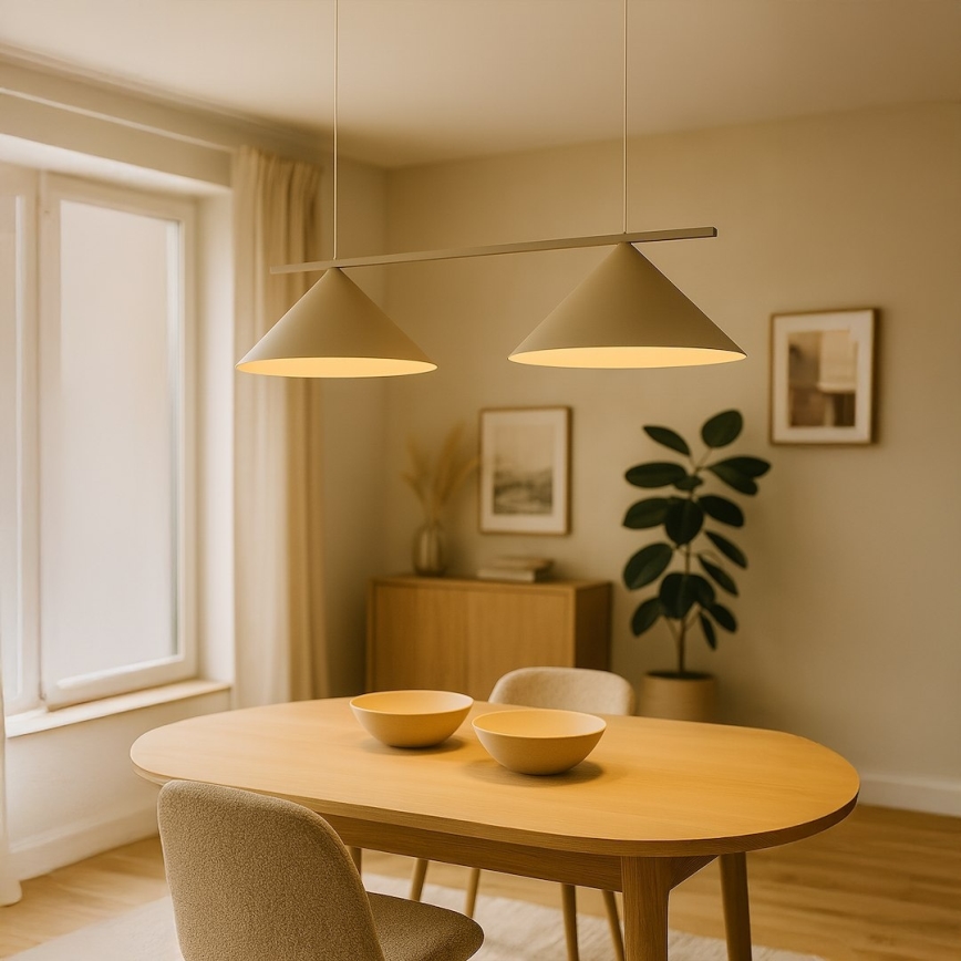 Hanglamp met kabel CAPITAL 2xGX53/15W/230V taupe