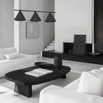 Hanglamp met kabel CAPITAL 3xGX53/15W/230V zwart