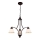 Hanglamp met kabel CLAIR 3xE27/60W/230V Ø 58 cm bronskleurig