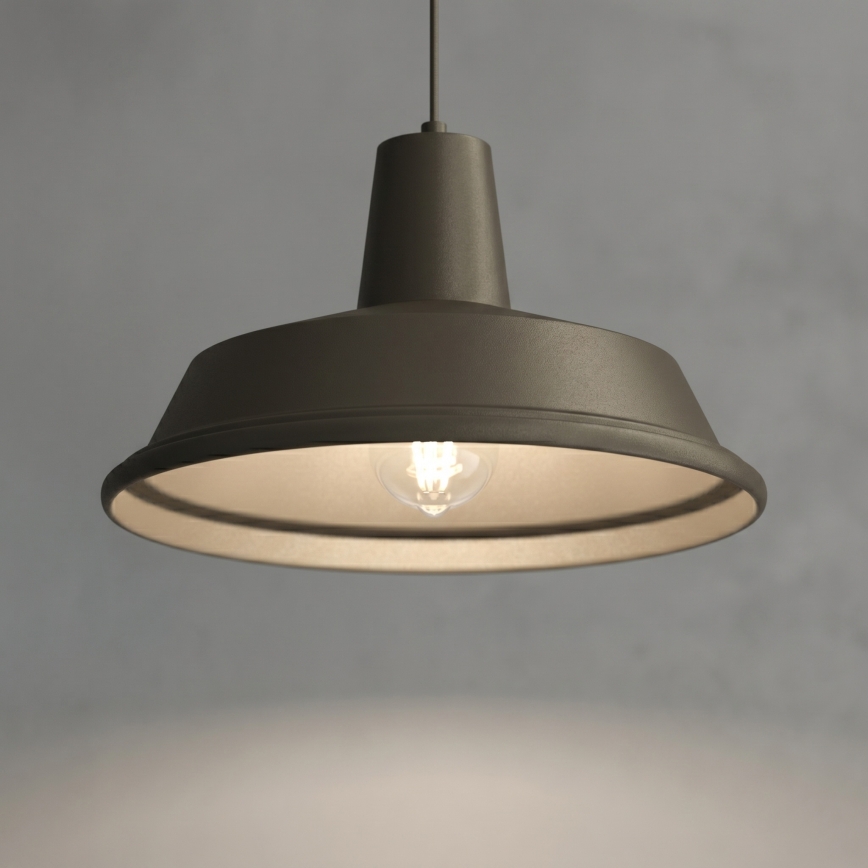Hanglamp met kabel CLASS 1xE27/15W/230V brons