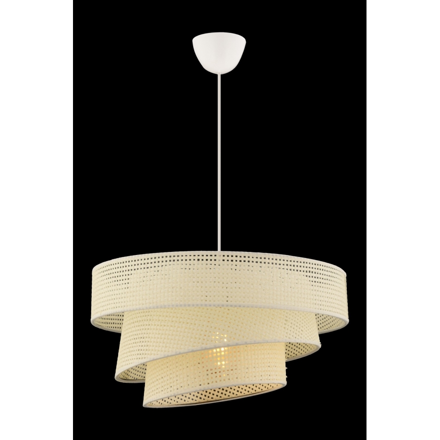 Hanglamp met kabel COUPER 1xE27/60W/230V wit