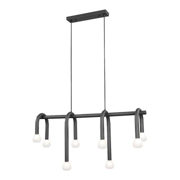 Hanglamp met kabel DELORI 8xG9/28W/230V zwart