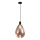 Hanglamp met kabel DENSO 1xG9/5W/230V Ø 20 cm koper/zwart
