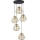 Hanglamp met kabel DIAMOND 5xE27/15W/230V zwart/goud