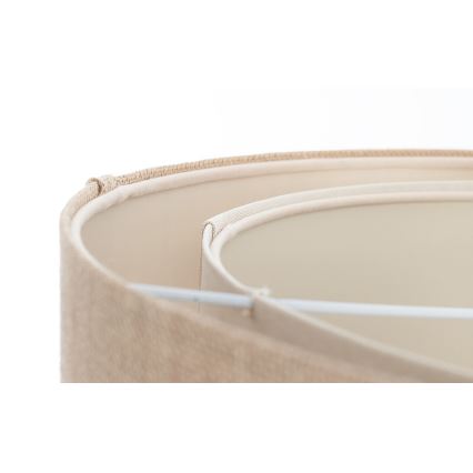 Hanglamp met kabel DUO 1xE27/60W/230V Ø 50 cm beige/crème