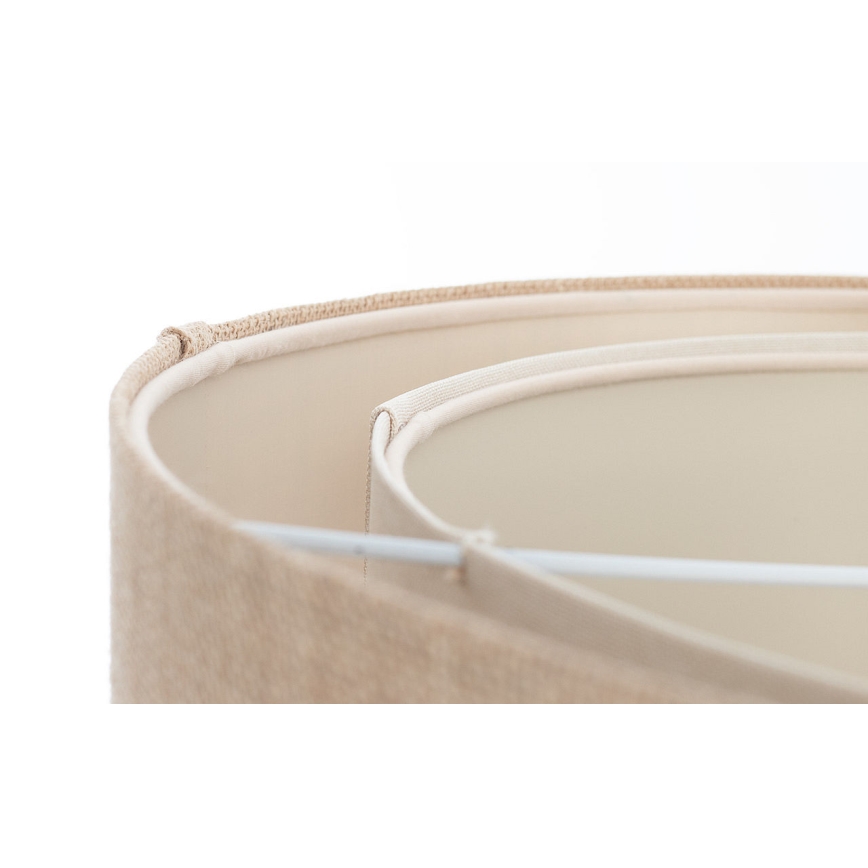 Hanglamp met kabel DUO 1xE27/60W/230V Ø 50 cm beige/crème