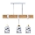 Hanglamp met kabel ELEN 3xE27/35W/230V wit/goud/bruin