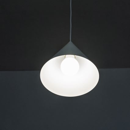 Hanglamp met kabel ETNA II 1xE27/15W/230V Ø 18,5 cm, wit
