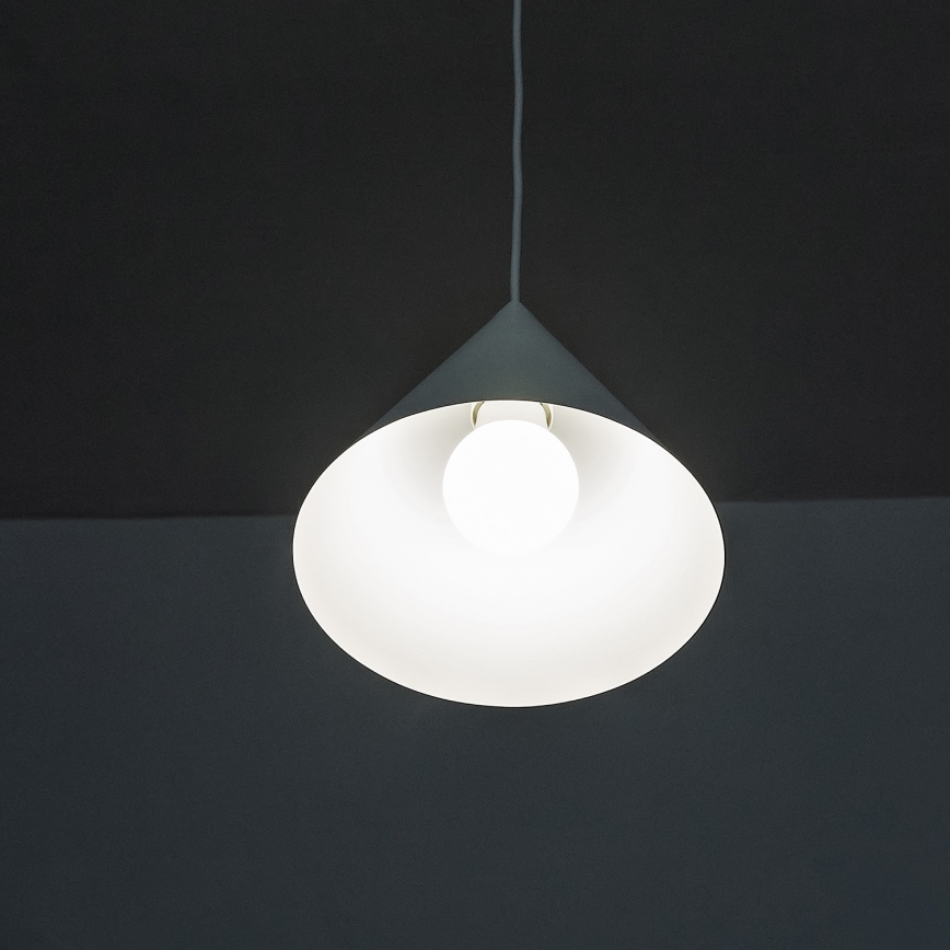Hanglamp met kabel ETNA II 1xE27/15W/230V Ø 18,5 cm, wit