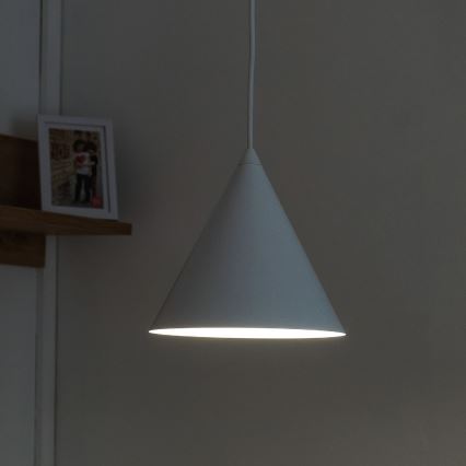 Hanglamp met kabel ETNA II 1xE27/15W/230V Ø 18,5 cm, wit