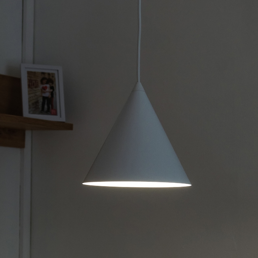 Hanglamp met kabel ETNA II 1xE27/15W/230V Ø 18,5 cm, wit