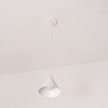 Hanglamp met kabel ETNA II 1xE27/15W/230V Ø 18,5 cm, wit
