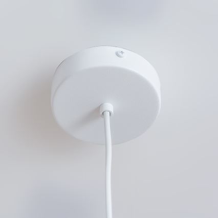 Hanglamp met kabel ETNA II 1xE27/15W/230V Ø 18,5 cm, wit