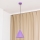 Hanglamp met kabel ETNA II 1xE27/15W/230V Ø 25 cm paars