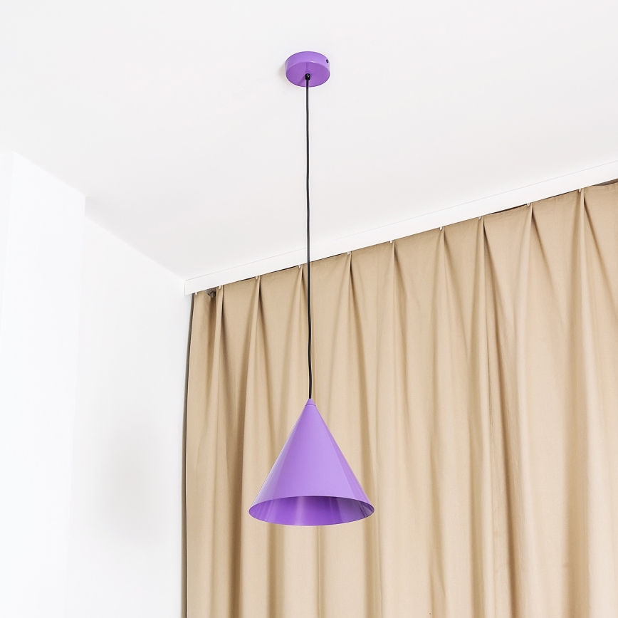 Hanglamp met kabel ETNA II 1xE27/15W/230V Ø 25 cm paars