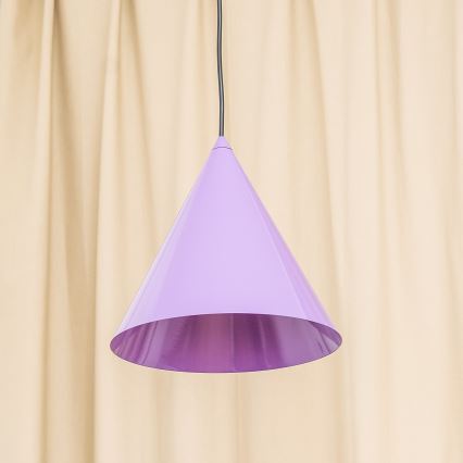 Hanglamp met kabel ETNA II 1xE27/15W/230V Ø 25 cm paars