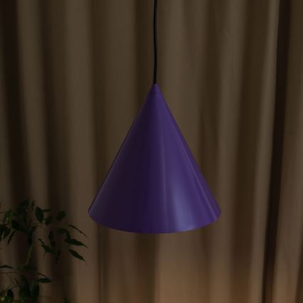 Hanglamp met kabel ETNA II 1xE27/15W/230V Ø 25 cm paars