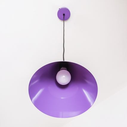 Hanglamp met kabel ETNA II 1xE27/15W/230V Ø 25 cm paars