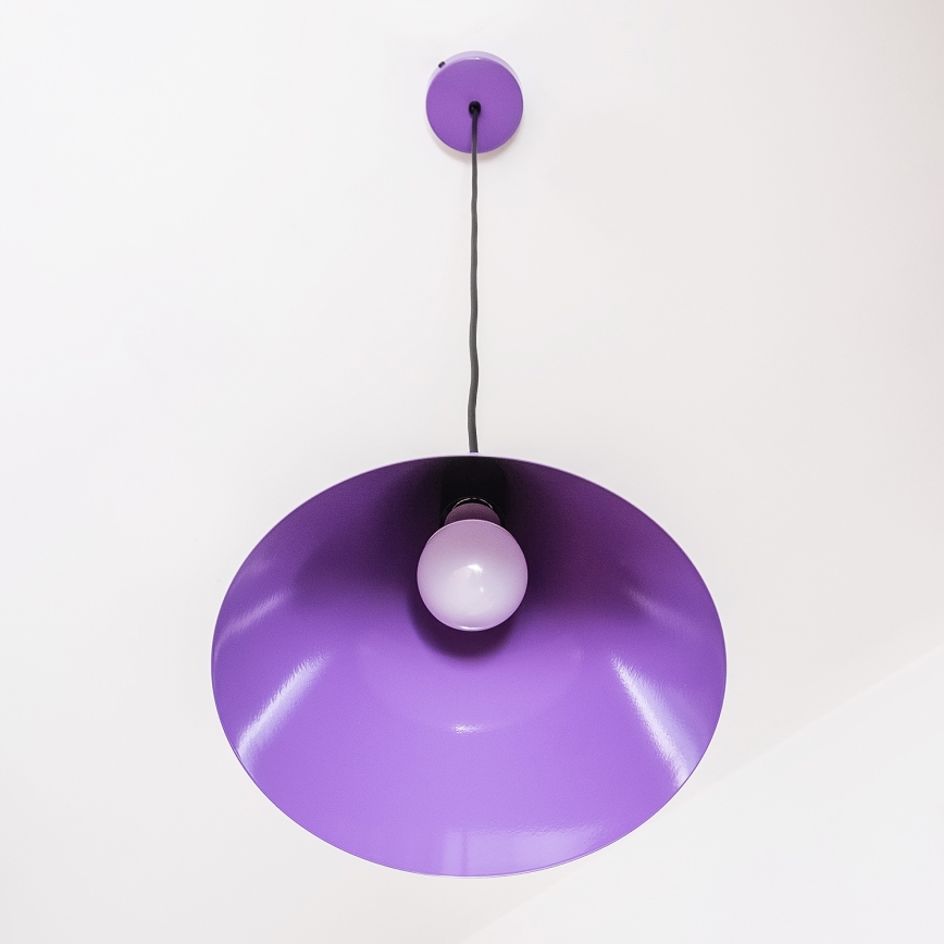 Hanglamp met kabel ETNA II 1xE27/15W/230V Ø 25 cm paars