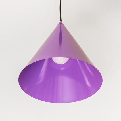 Hanglamp met kabel ETNA II 1xE27/15W/230V Ø 25 cm paars