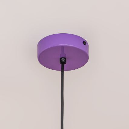 Hanglamp met kabel ETNA II 1xE27/15W/230V Ø 25 cm paars