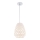 Hanglamp met kabel FELICIA 1xE27/60W/230V wit