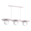Hanglamp met kabel FLAT 3xE27/15W/230V crème