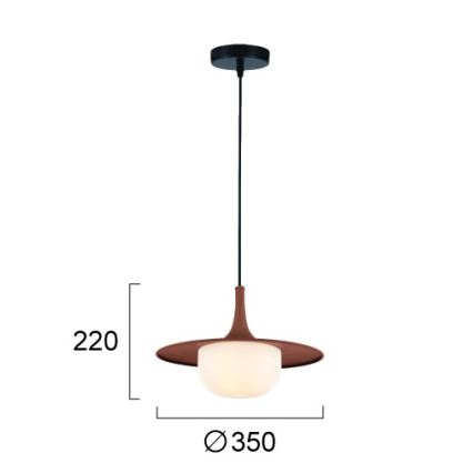 Hanglamp met kabel FRED 1xG9/10W/230V bruin