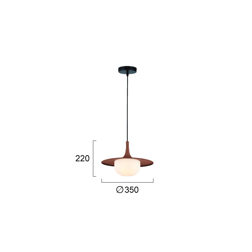 Hanglamp met kabel FRED 1xG9/10W/230V bruin
