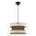 Hanglamp met kabel HALO 1xE27/60W/230V bruin/crème