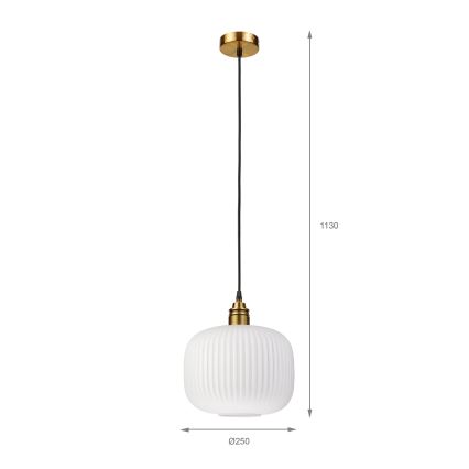 Hanglamp met kabel HECTOR 1xE27/15W/230V Ø 25 cm