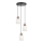 Hanglamp met kabel HILDA 3xE14/40W/230V zwart/bruin