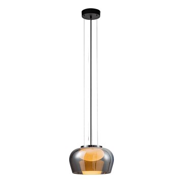Hanglamp met kabel INSIEME 1xGX53/10W/230V Ø 35 cm rookzwart