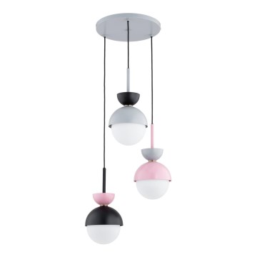 Hanglamp met kabel IRSA 3xE27/15W/230V veelkleurig