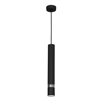 Hanglamp met kabel JOKER 1xGU10/25W/230V zwart/glanzend chroom