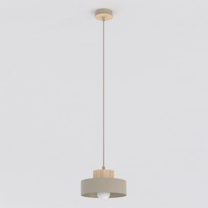Hanglamp met kabel KIVI 1xE27/15W/230V beige