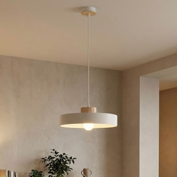 Hanglamp met kabel KIVI 1xE27/15W/230V wit