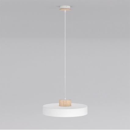 Hanglamp met kabel KIVI 1xE27/15W/230V wit