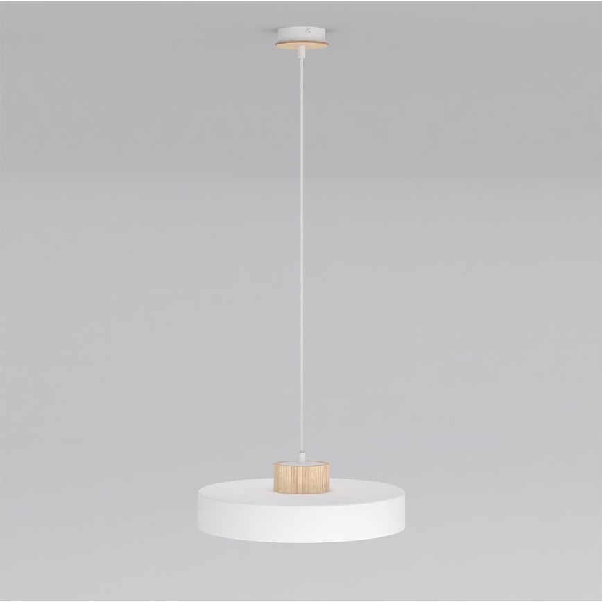 Hanglamp met kabel KIVI 1xE27/15W/230V wit