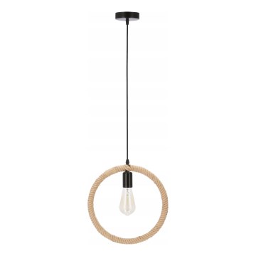 Hanglamp met kabel KOLO 1xE27/40W/230V beige/zwart