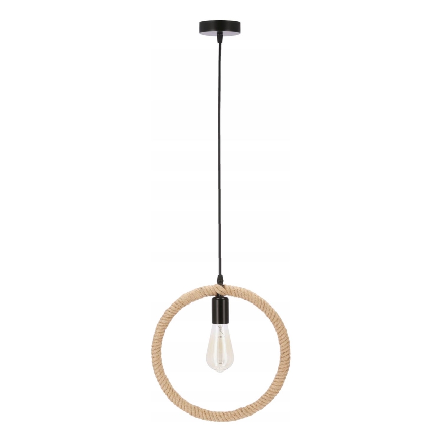 Hanglamp met kabel KOLO 1xE27/40W/230V beige/zwart